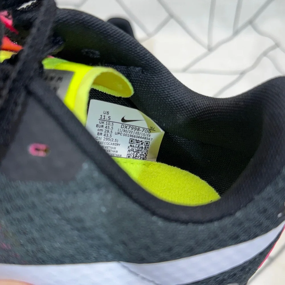 Nike Zoom Rival Waffle 6 11.5 Volt Pink Black Cross Country Racing DX7998-700